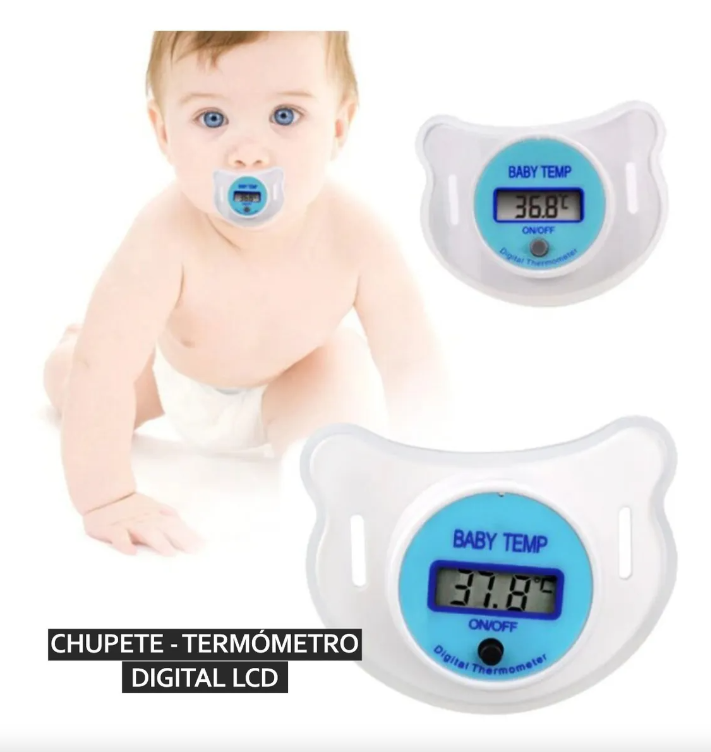 Chupon Termómetro Digital Inteligente de fiebre Para Bebés 