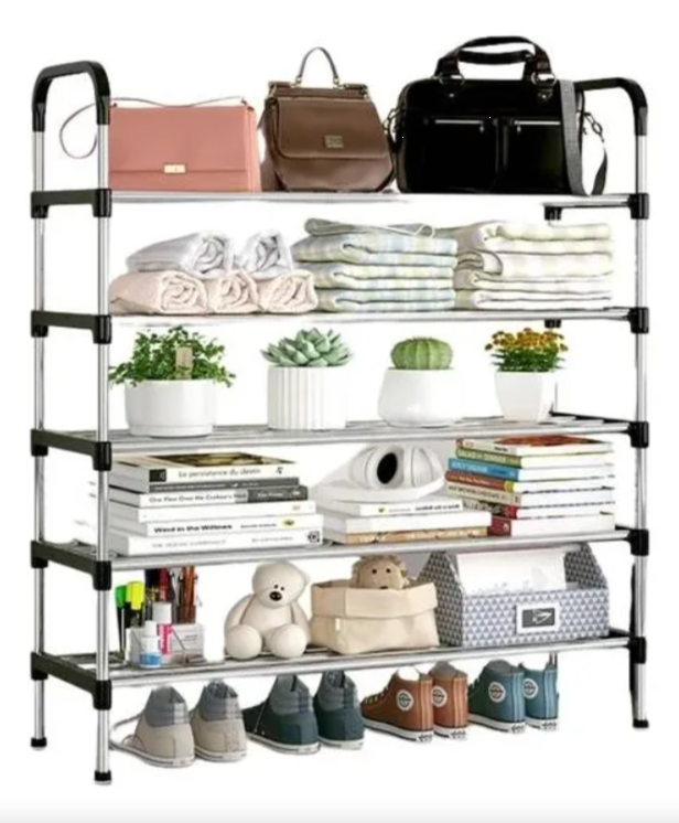 Zapatera Organizador De 4 Niveles Metálico Armario portable  