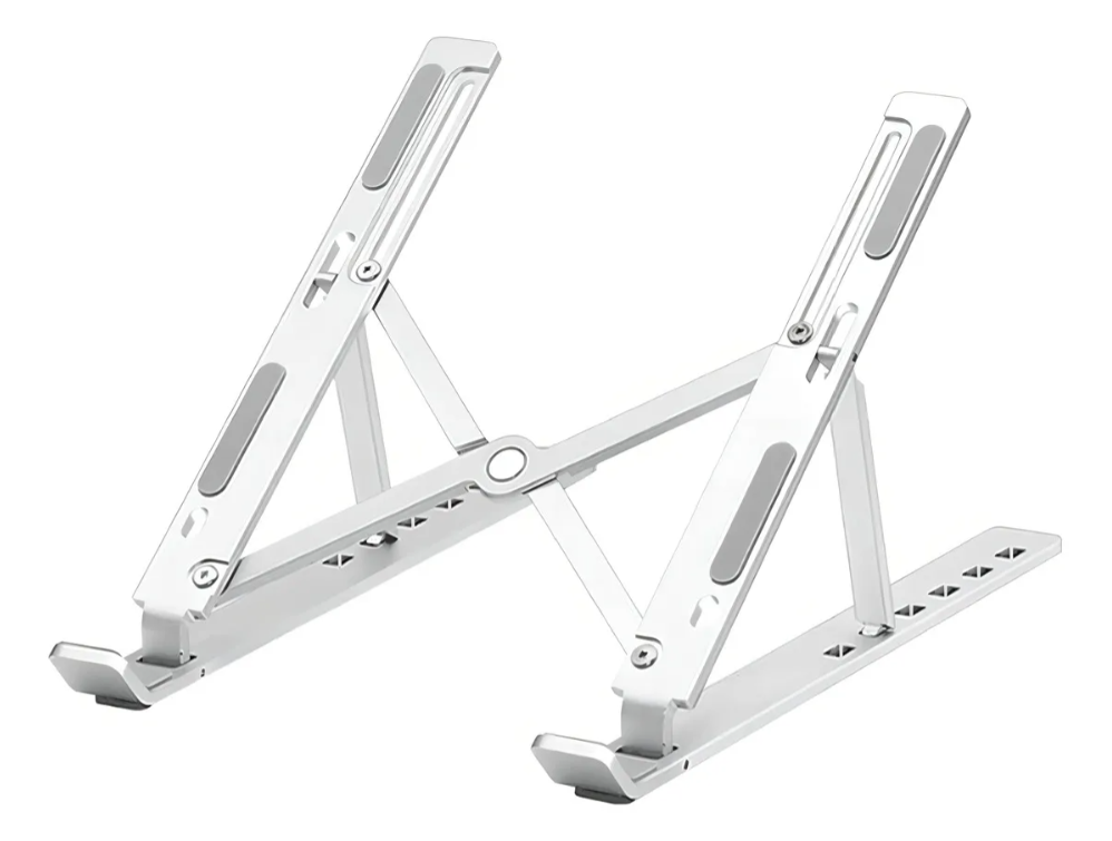 Base Laptop Metálica Plegable Soporte Mesa Ajustable Tablet