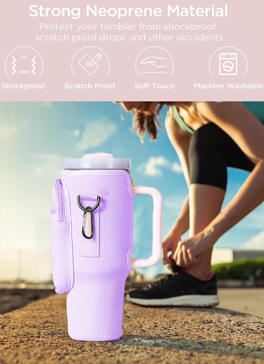 Bolso Funda Porta termo impermeable bolsillo y correa ajustable