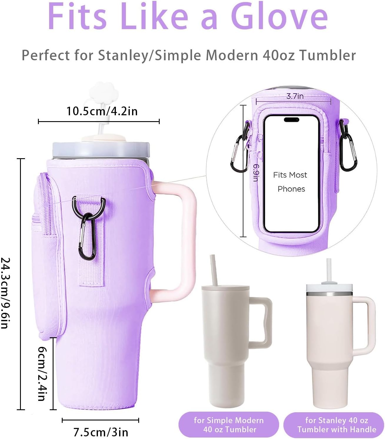 Bolso Funda Porta termo impermeable bolsillo y correa ajustable