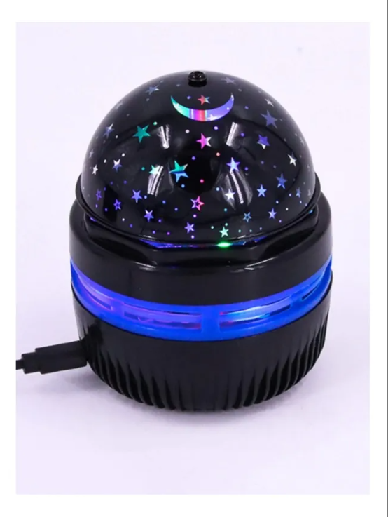 Lampara proyector luz de estrella y luna portátil y recargable USB