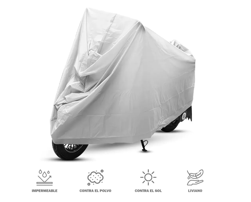 Forro protector Moto y Bicicleta Impermeable cobertor Gris