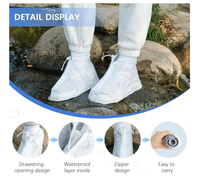 Impermeable de lluvia para zapatos ajustable Talla XL 40 41 42