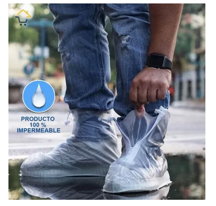Impermeable de lluvia para zapatos ajustable Talla XL 40 41 42