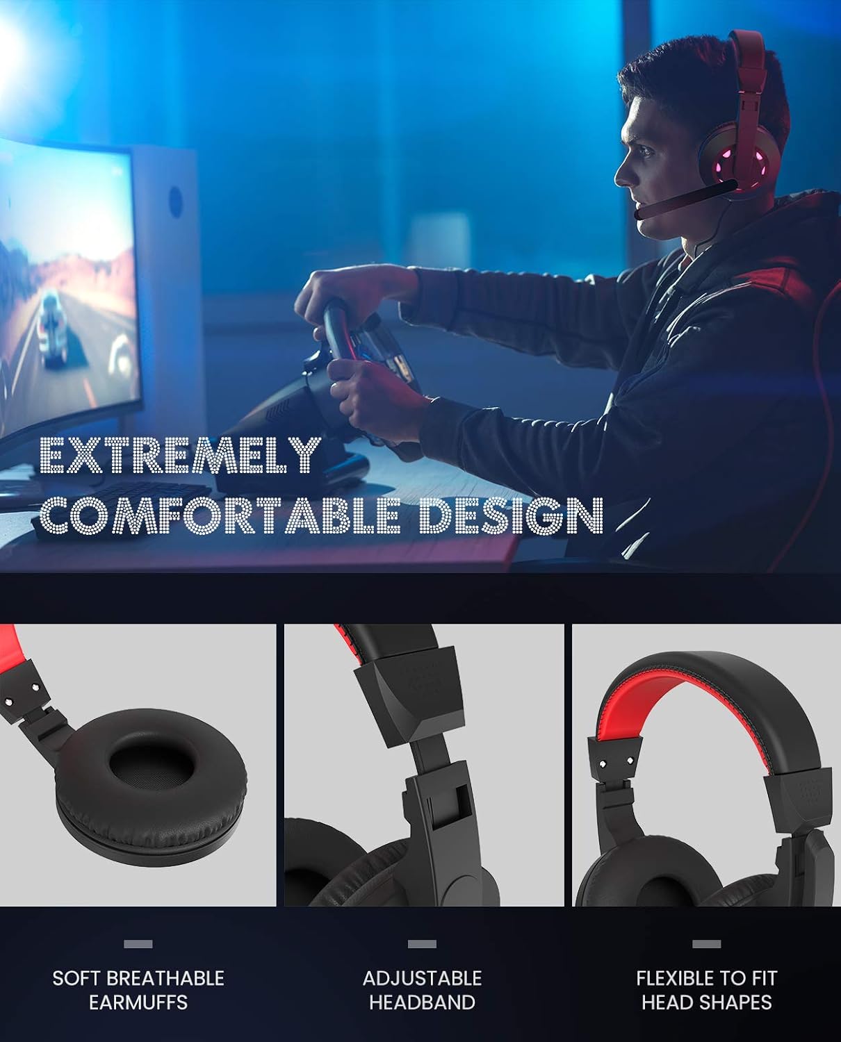 Audífono Gamers RGB Con Micrófono Pc Laptops Consola Ps4