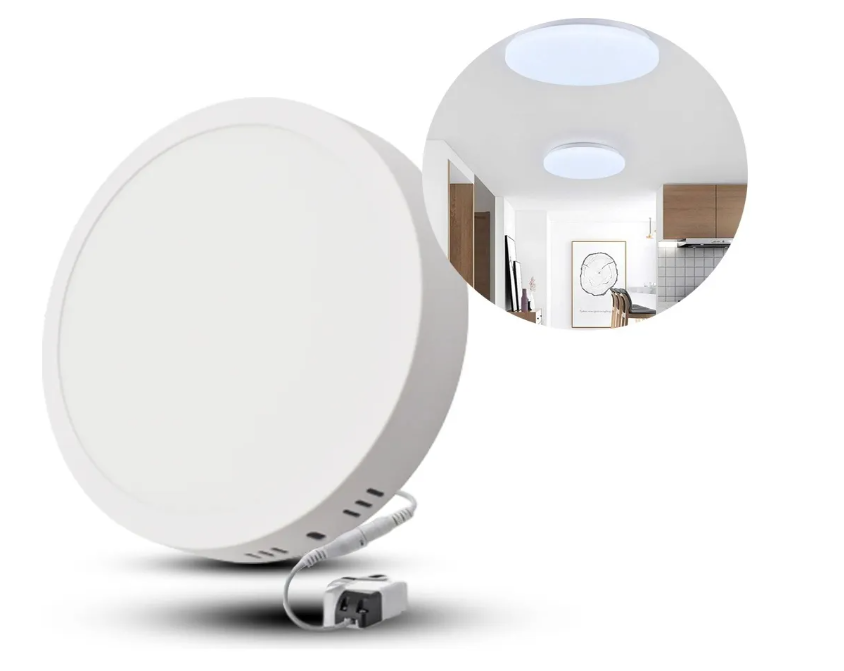 Lampara Led Redonda Superficial 12w Alta Calidad