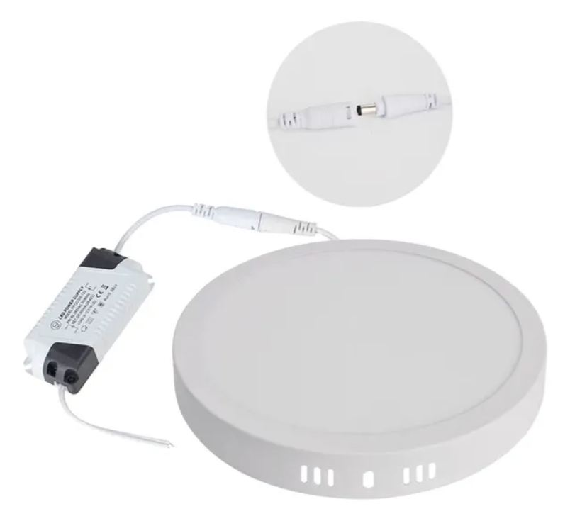 Lampara Led Redonda Superficial 12w Alta Calidad
