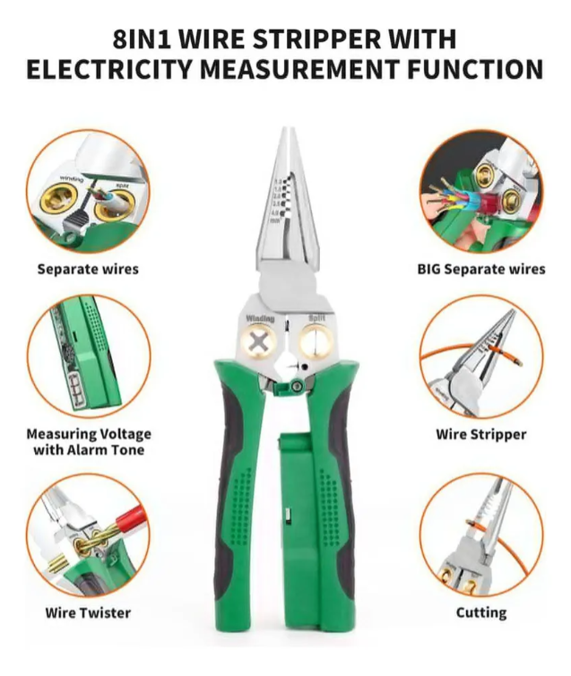 Alicate Electricista Multifuncional Inteligente Profesional 