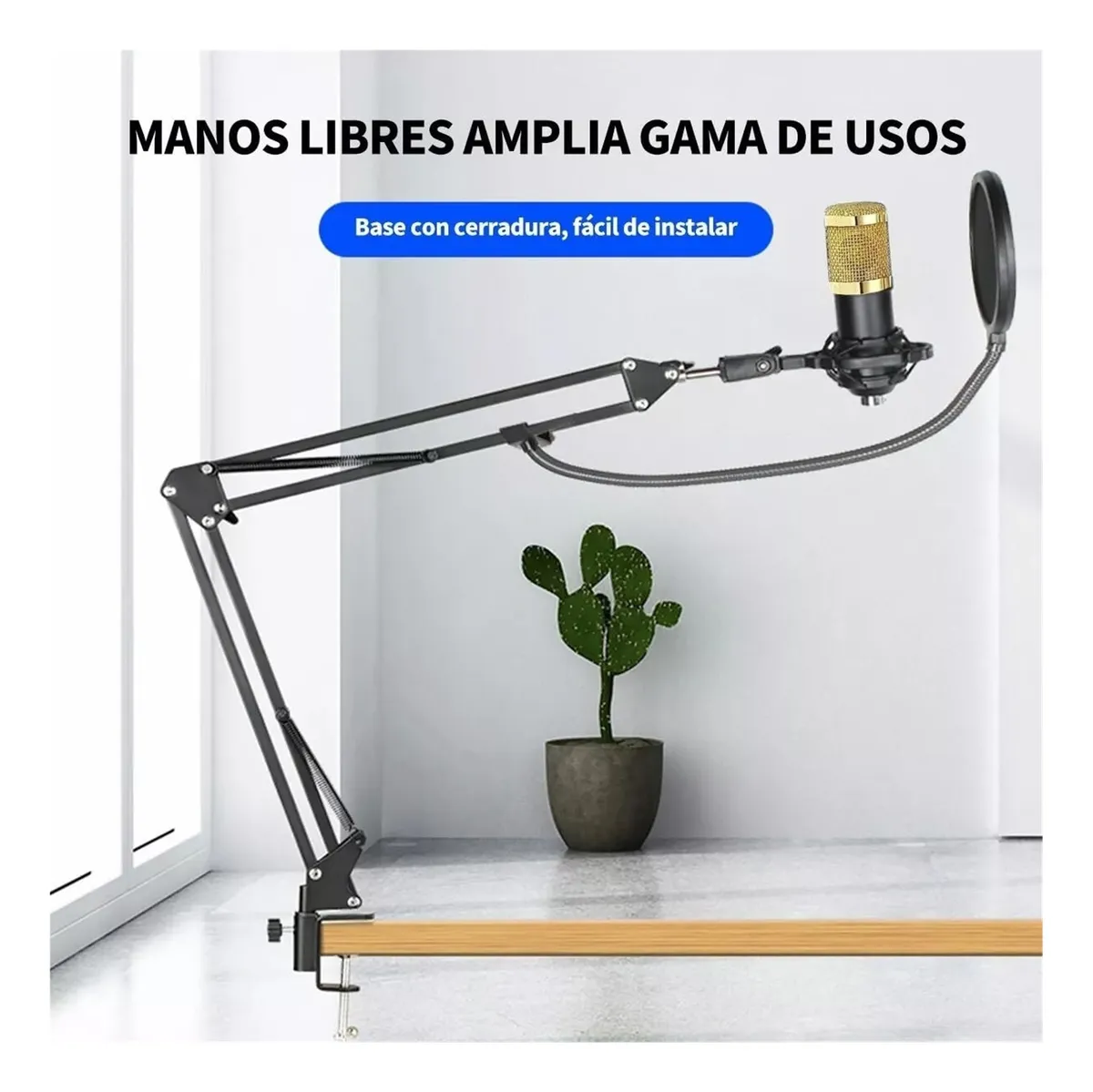 Kit Microfono Profesional Condensador Podcast 