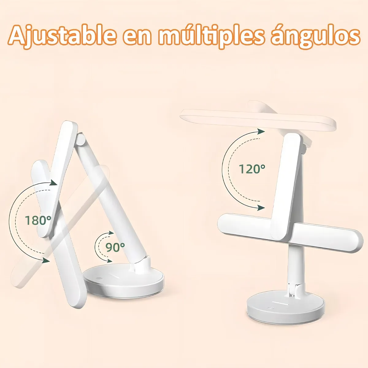 Lampara de mesa escritorio Led con soporte 3 Luces y Cargador