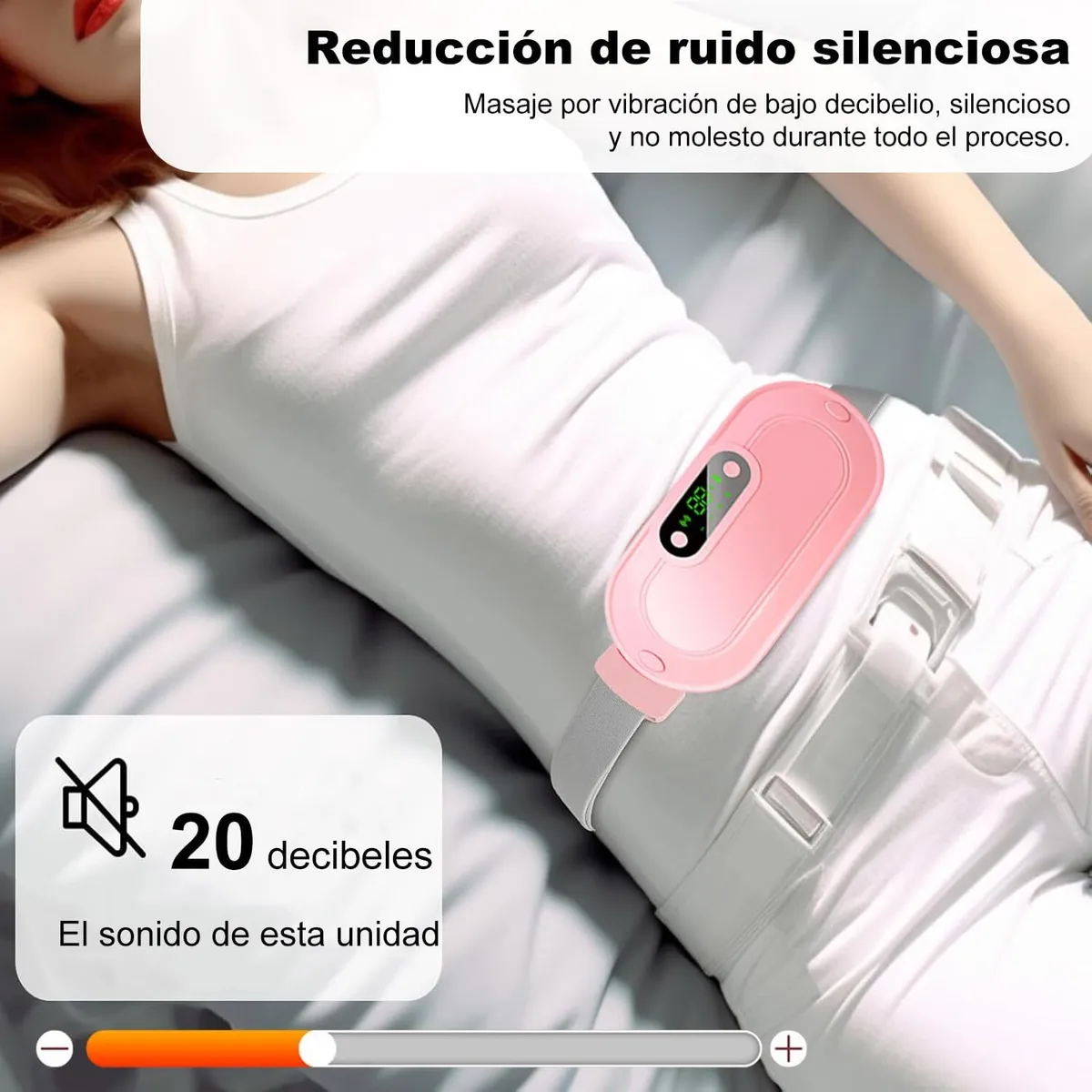 Cinturon Termico de Calor Colicos Dolor Menstrual Terapia Masajeador