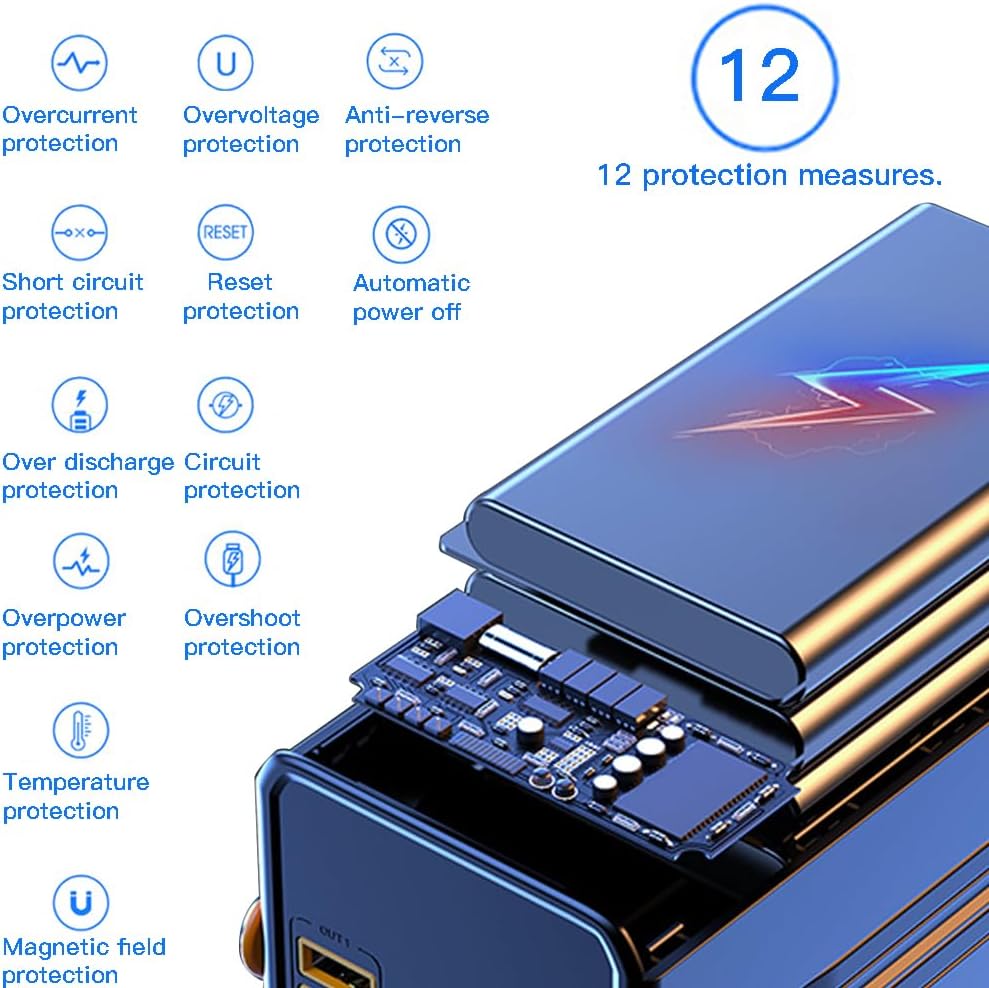Power Bank 30000 Mah Cargador Portatil Carga Rapida 22.5w con linterna