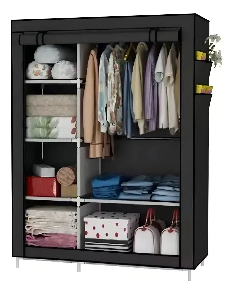 Closet Ropero Armable 2 Puertas Grande Organizador Portatil