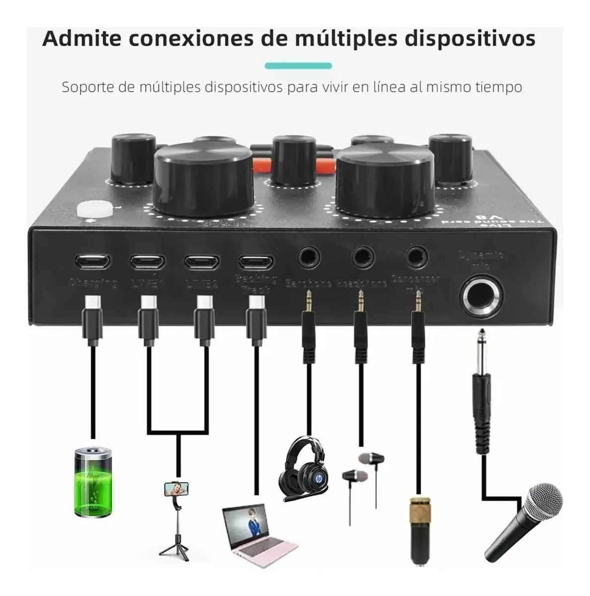 Kit Microfono Profesional Condensador Podcast 