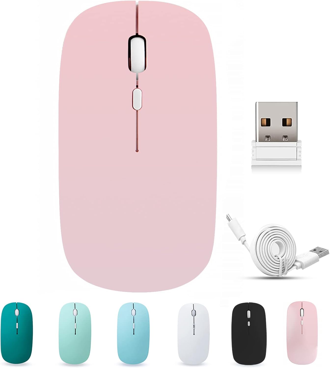 Mouse Recargable Inalámbrico Nuevo Diseño Ultra Plano