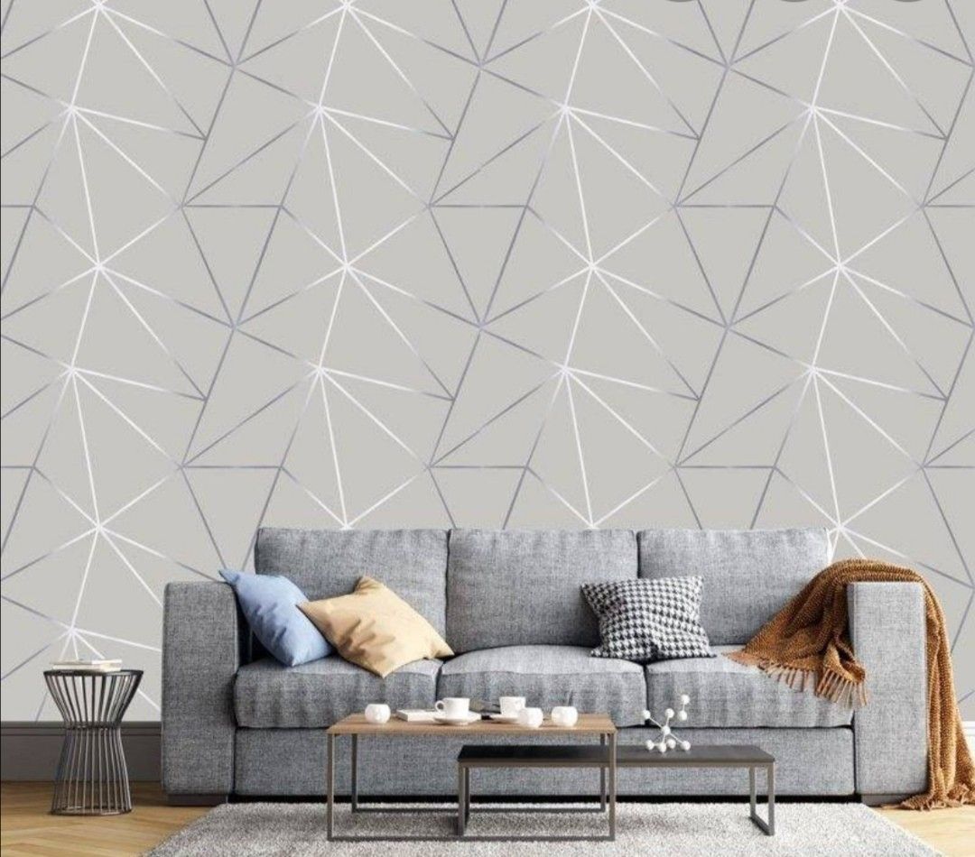 Papel Tapiz Vinil Autoadhesivo con textura 5Mts x 45Cms GRIS