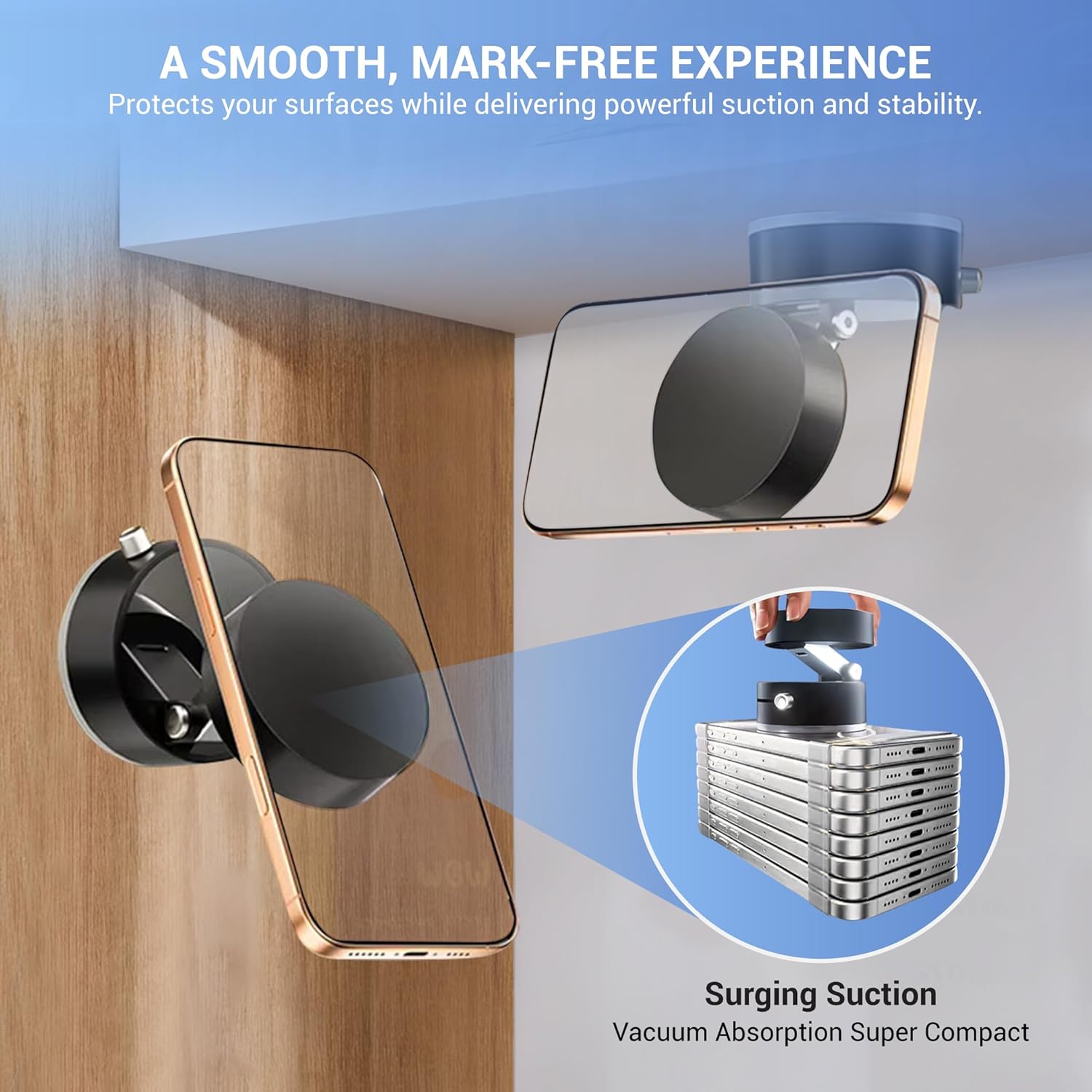 Soporte para Teléfono Celular Magnético Succion 360 Portatil