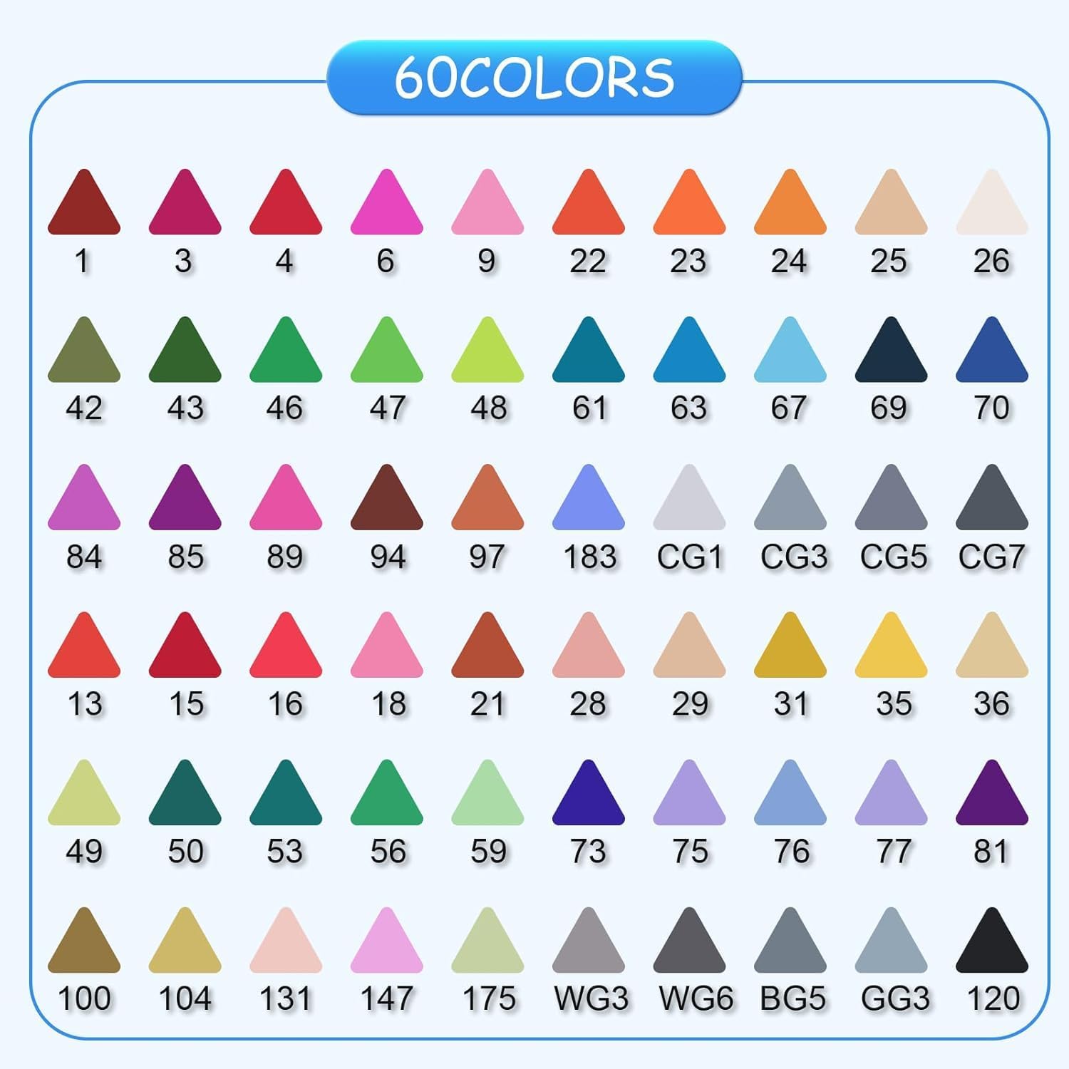 Marcadores Doble Punta Permanente Touch 60 Piezas Colores