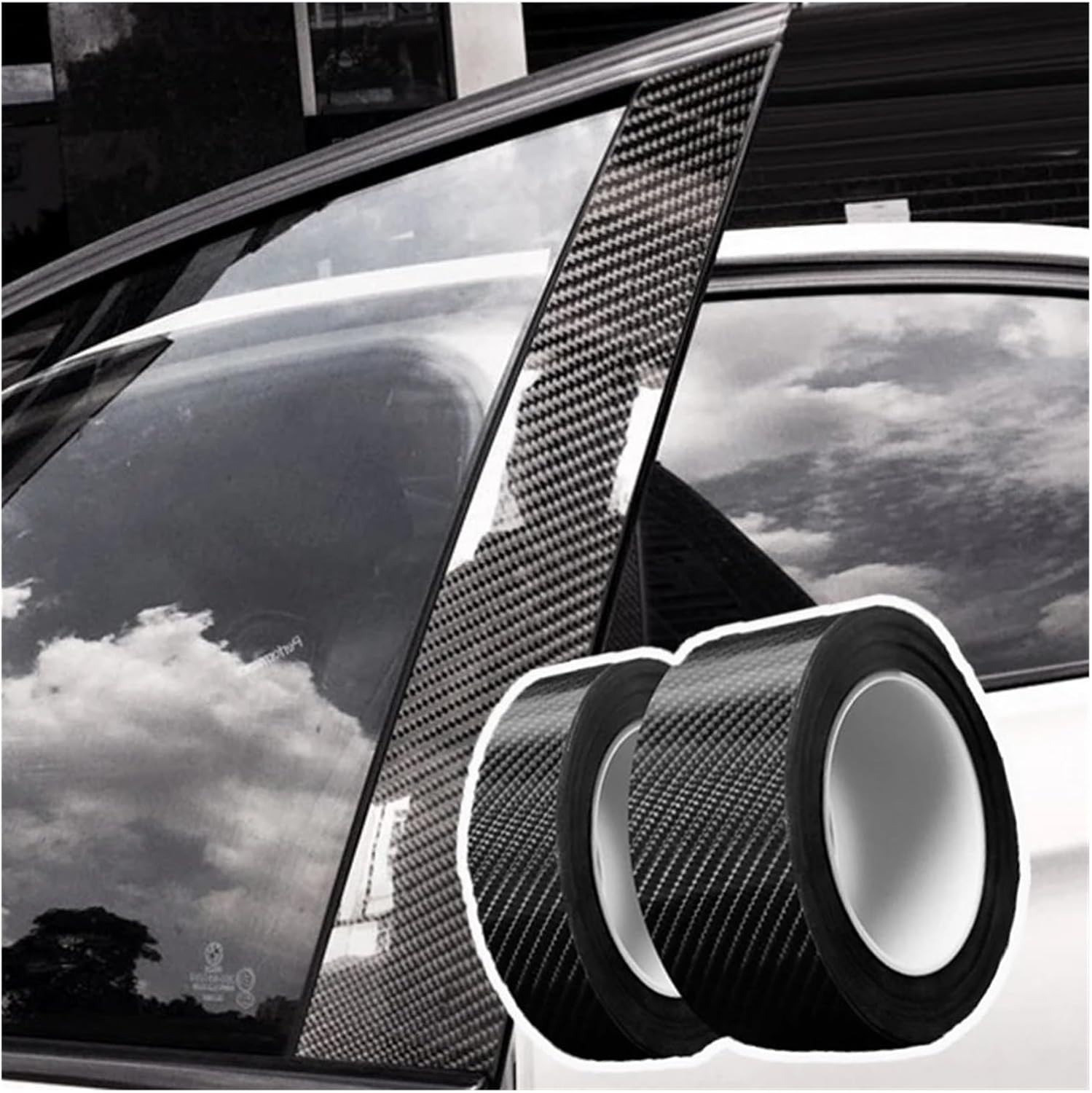 Vinil Adhesivo protector de carbono 5Cm X 1Mts