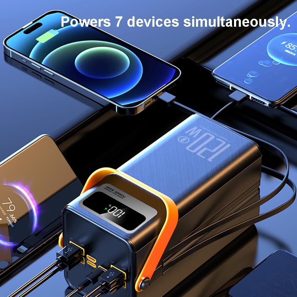 Power Bank 30000 Mah Cargador Portatil Carga Rapida 22.5w con linterna