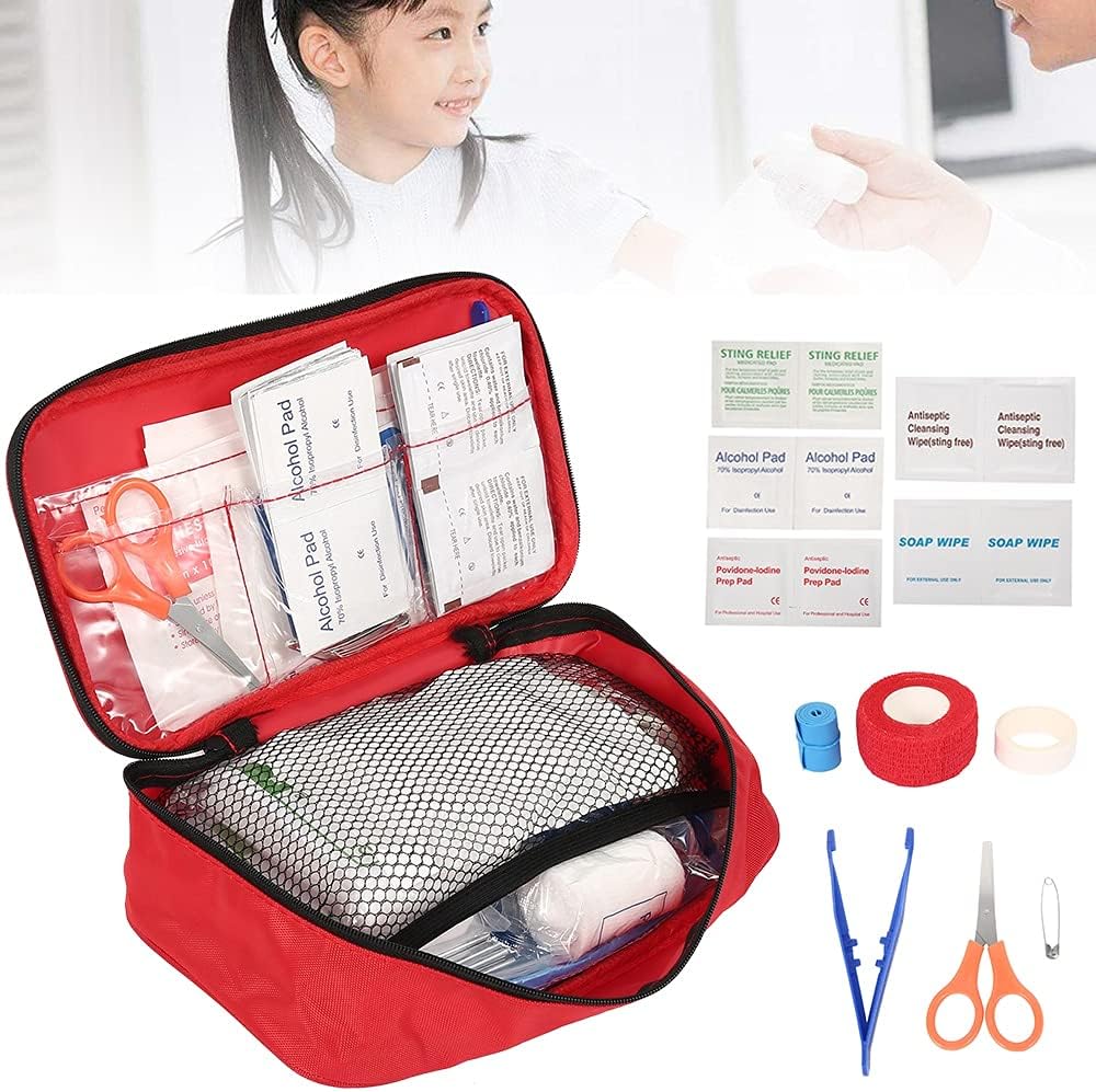 Kit de supervivencia primeros auxilios 100 Piezas y Bolso