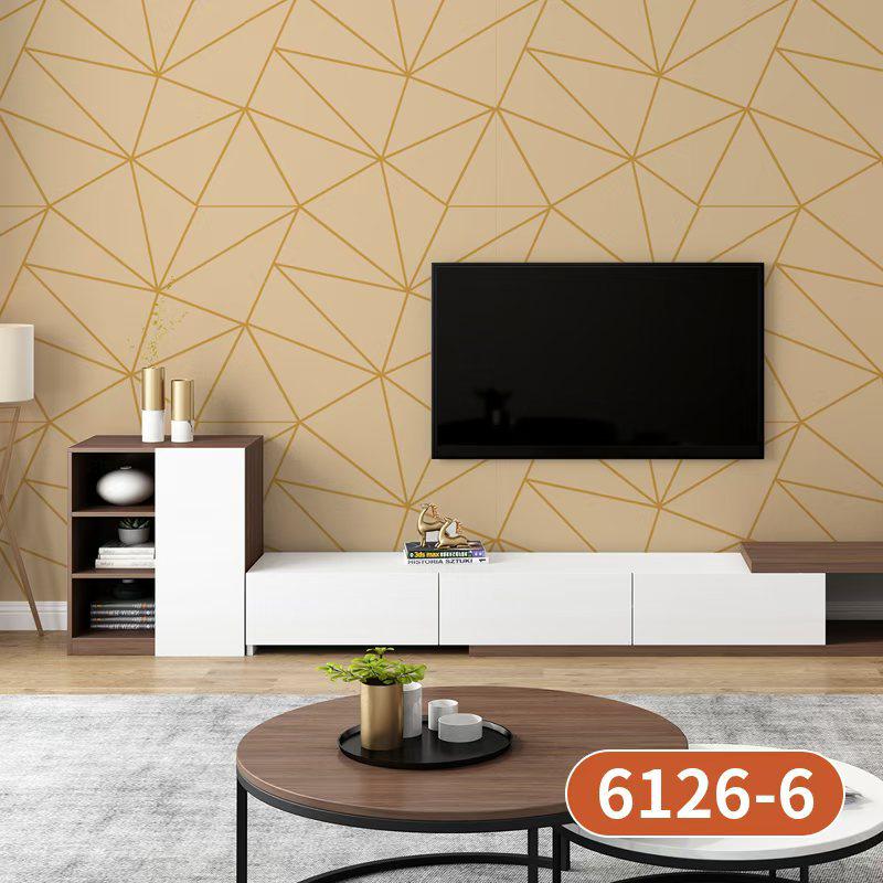 Papel Tapiz Vinil Autoadhesivo con textura 5Mts x 45Cms Dorado