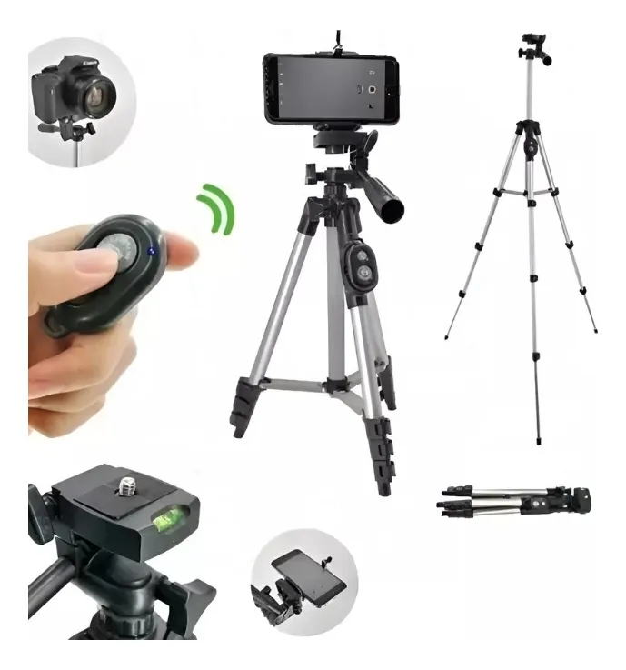 Tripode Soporte Celular Telefono Camara con Bluetooth y extendible DK3888