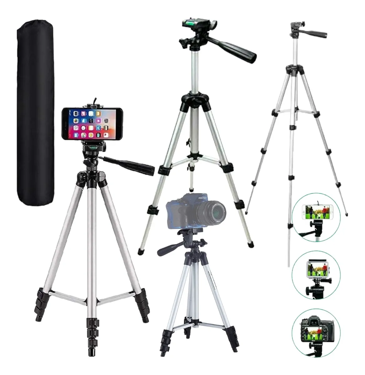 Tripode Soporte Celular Telefono Camara con Bluetooth y extendible DK3888