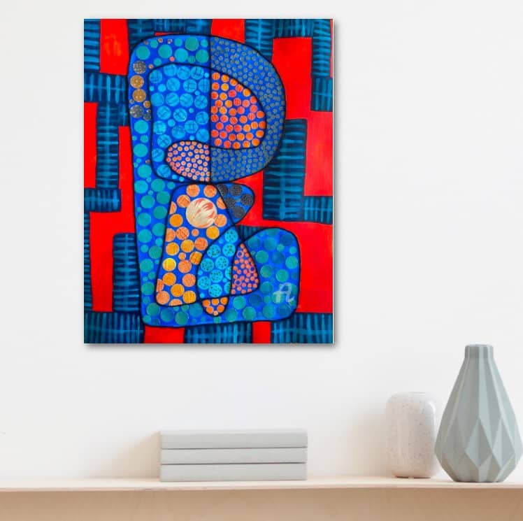 Eclosion bleue et vermillon