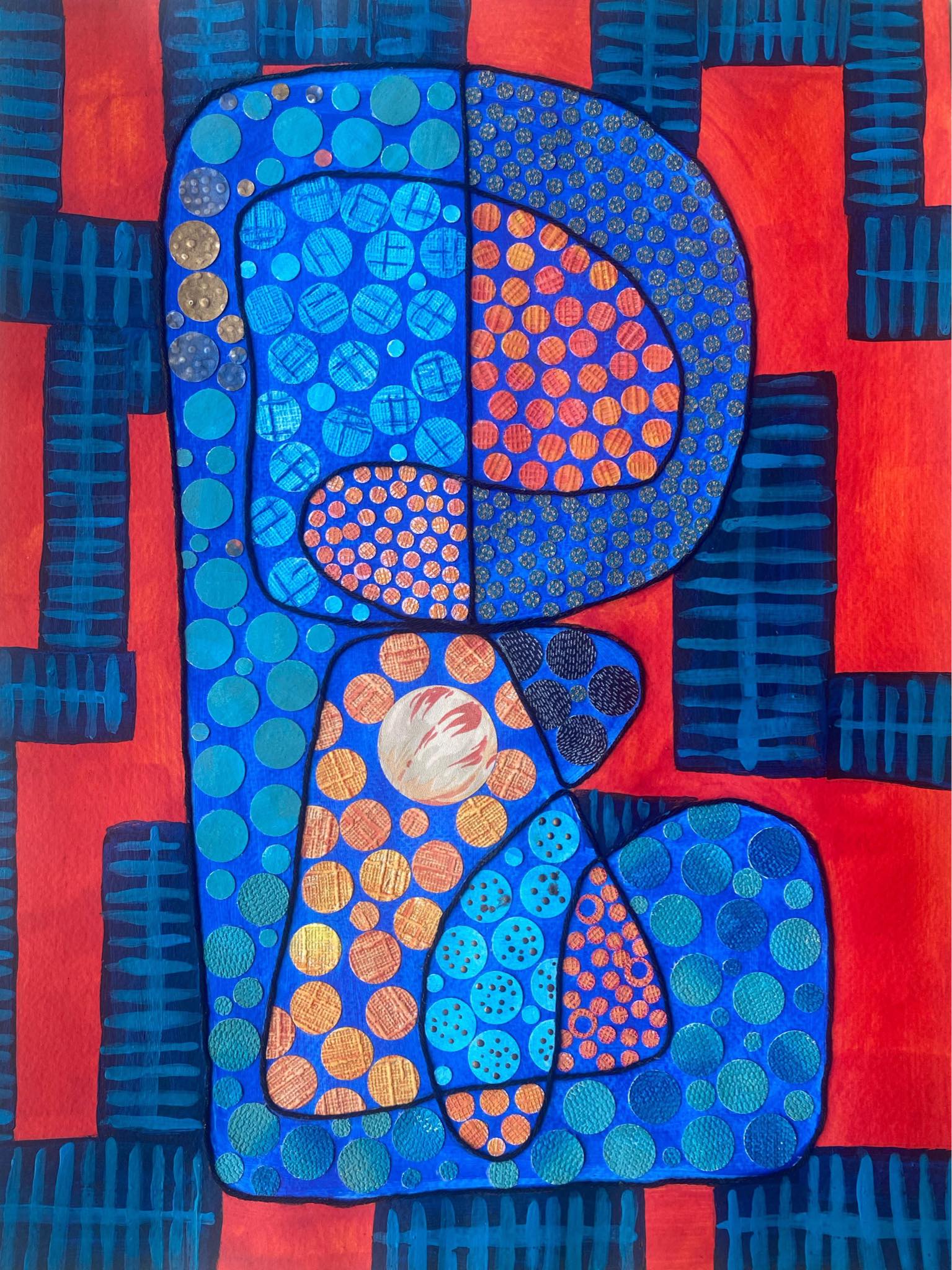Eclosion bleue et vermillon