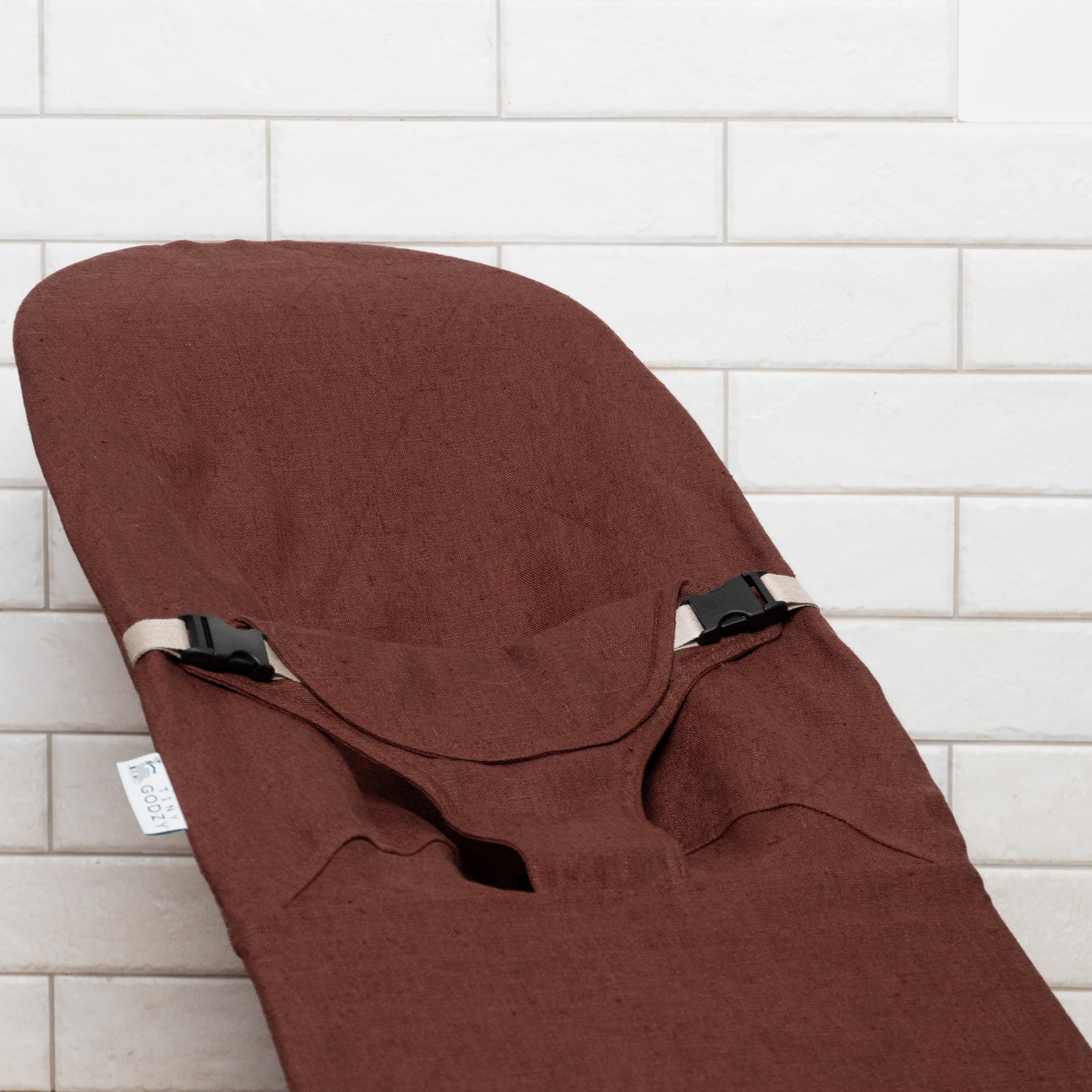 Lininis gultuko užvalkalas (Rudas)