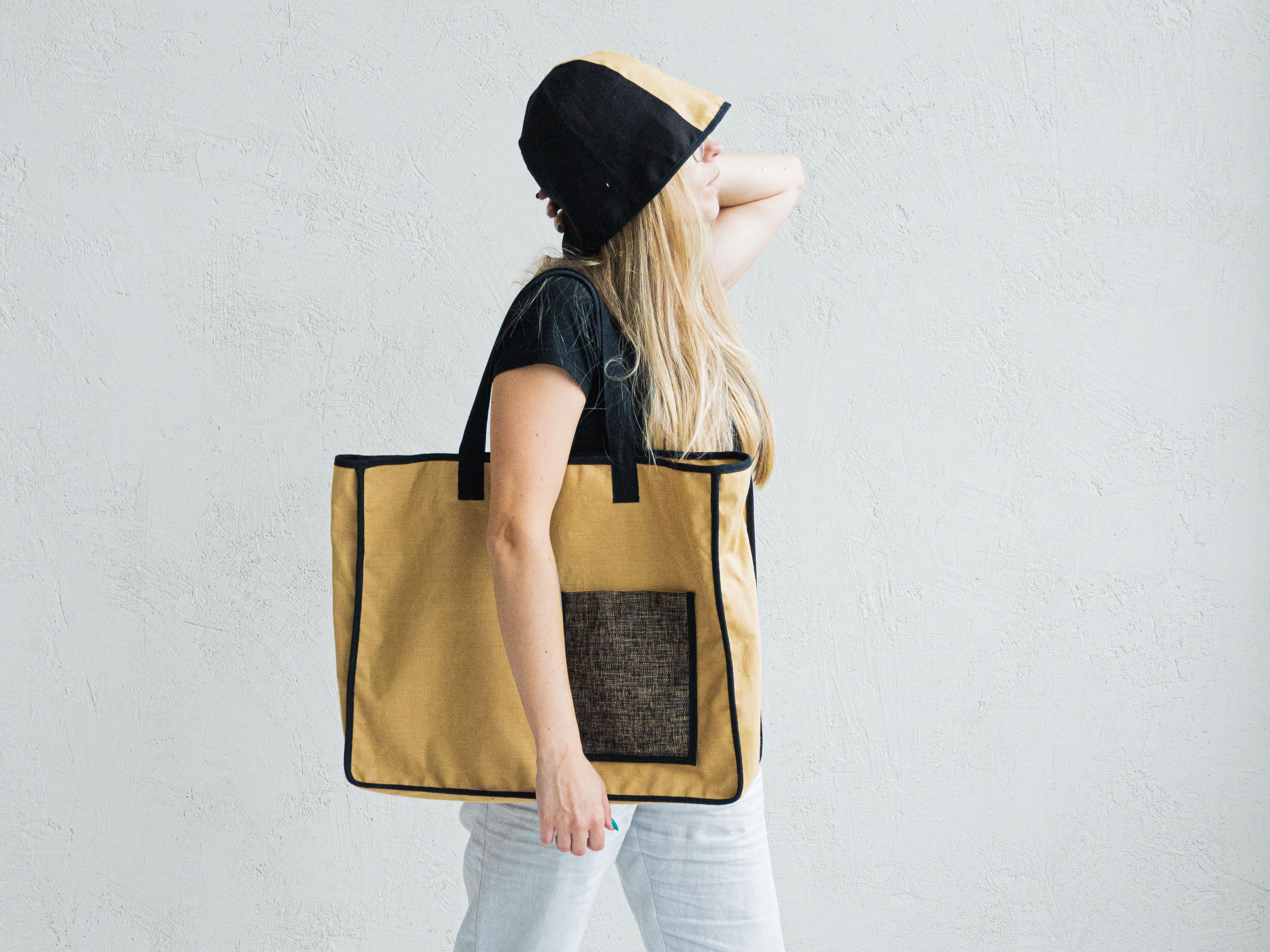 Lininis krepšys XL dydžio