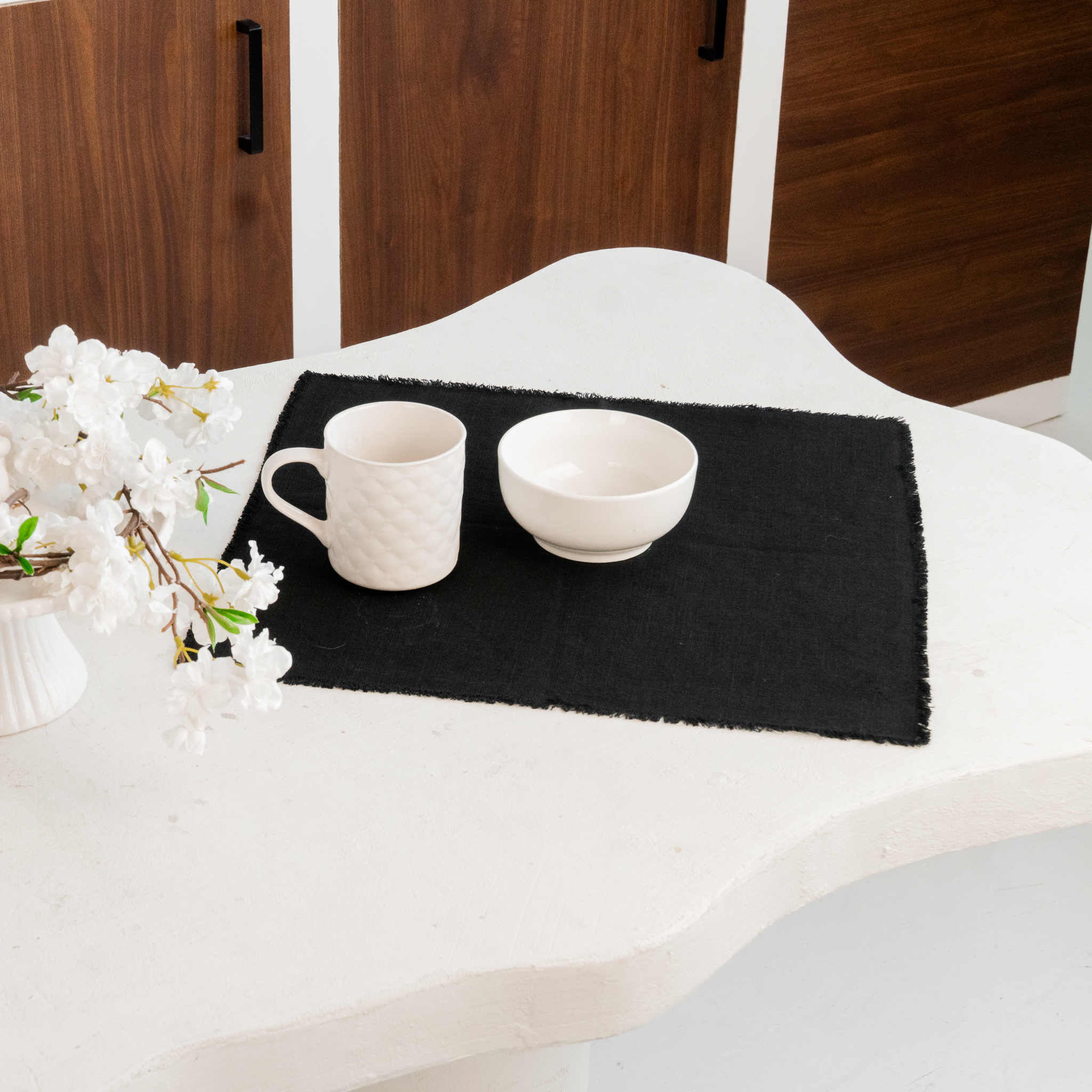 Lininės stalo servetėlės