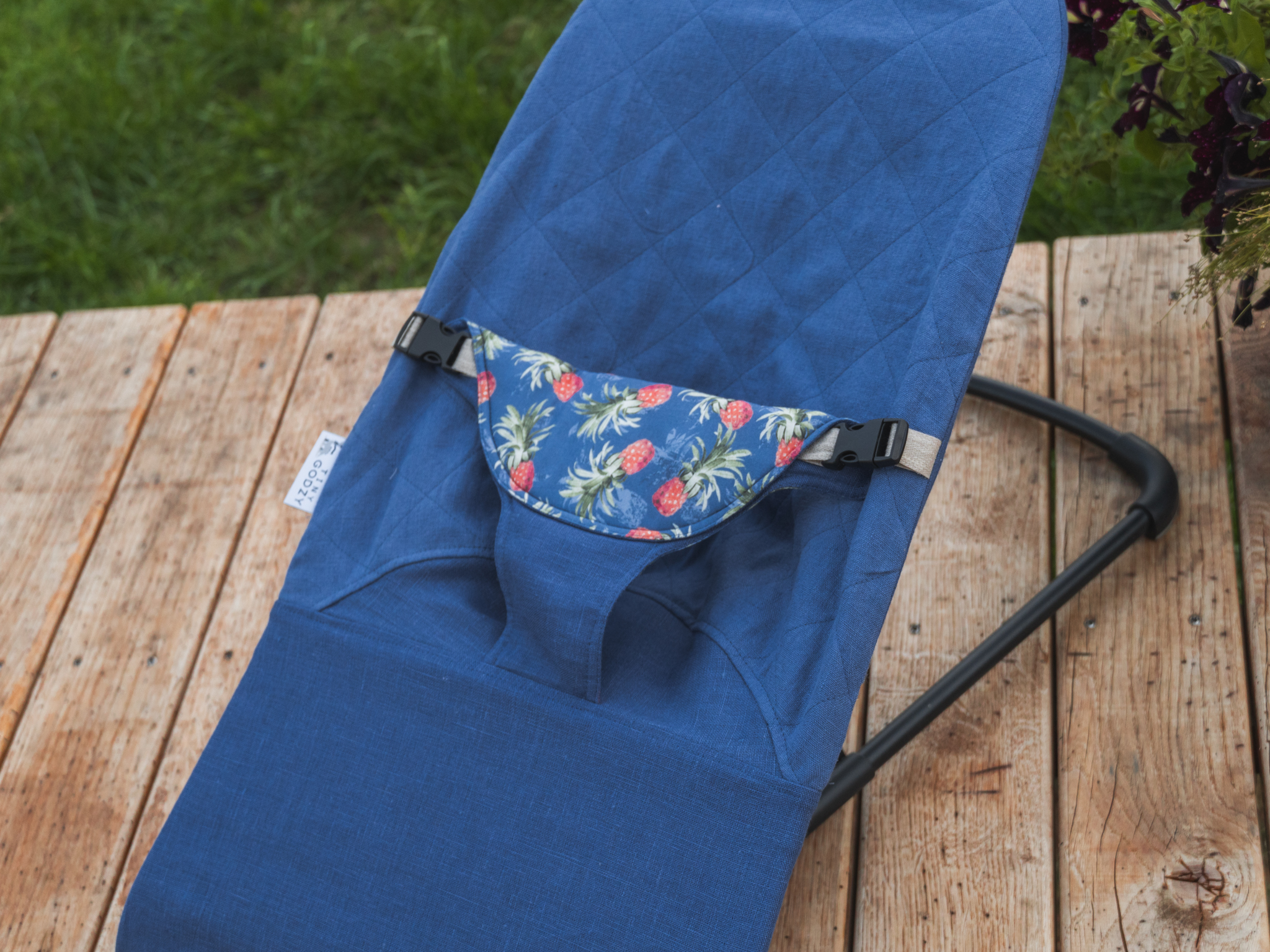 Lininis gultuko užvalkalas (Mėlynas)