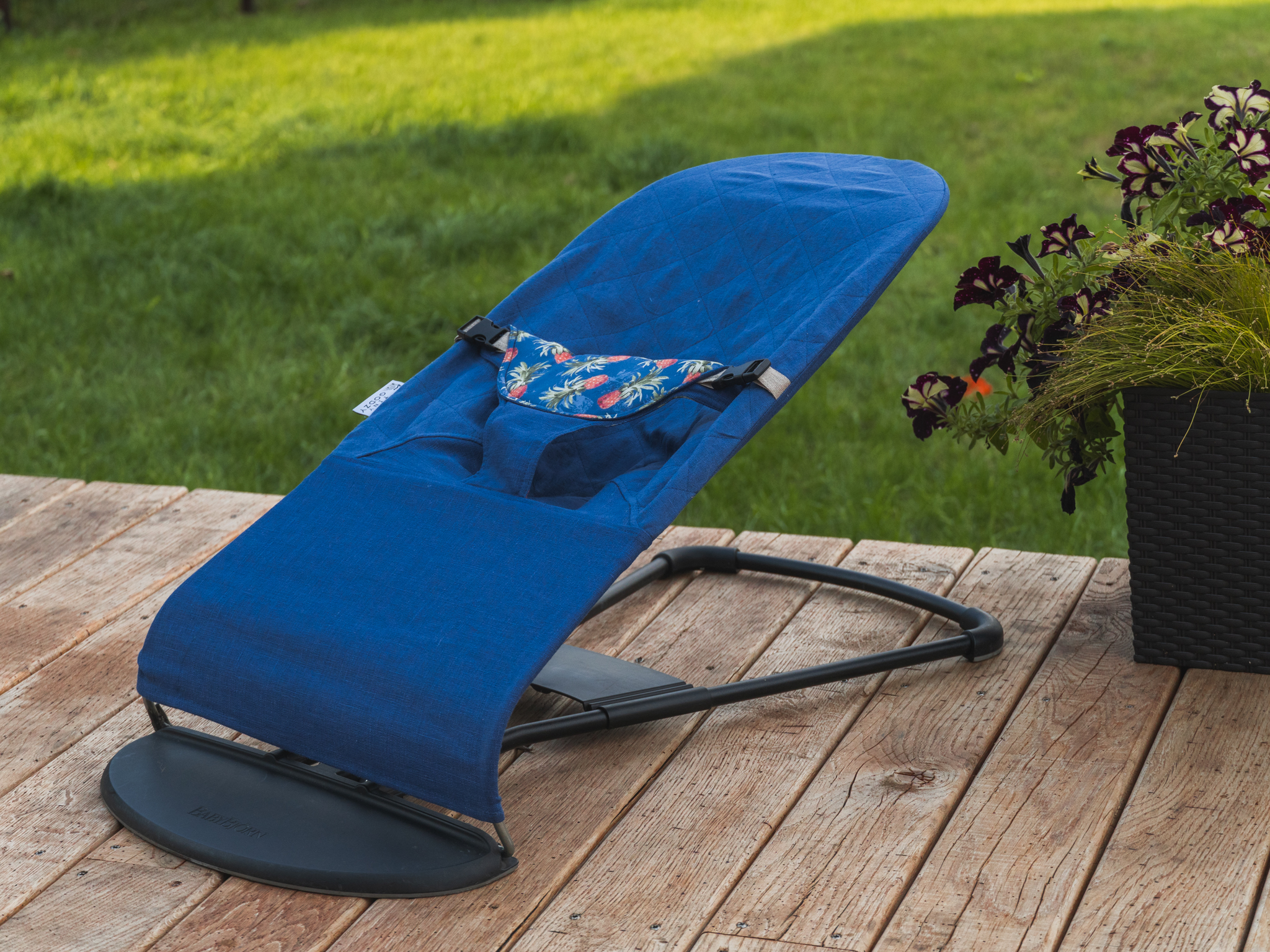 Lininis gultuko užvalkalas (Mėlynas)