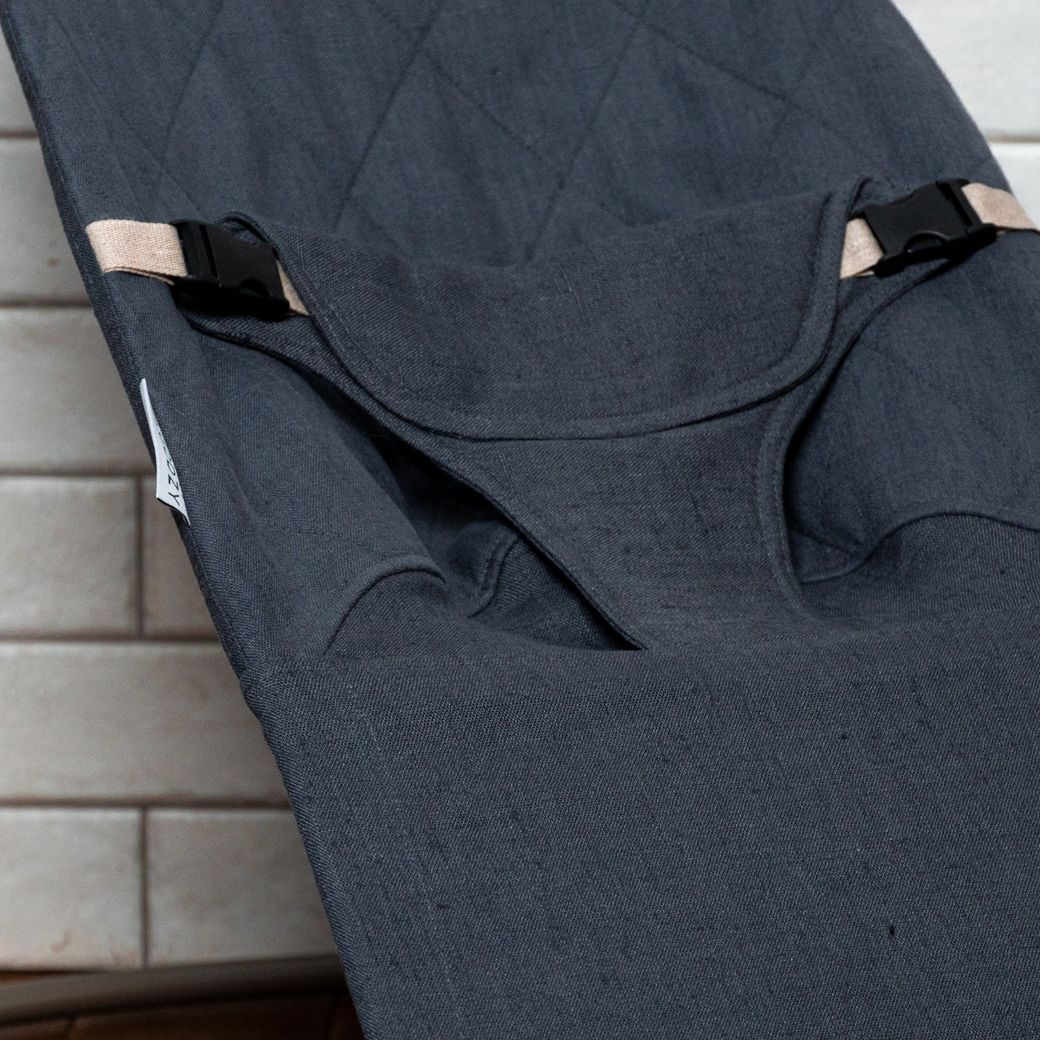 Lininis gultuko užvalkalas (Tamsiai pilkas)