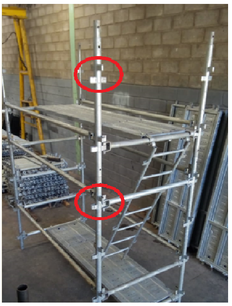 Torre Andaime Multidirecional Elite 2,0m alt x 2,0m comprx 1,0m larg