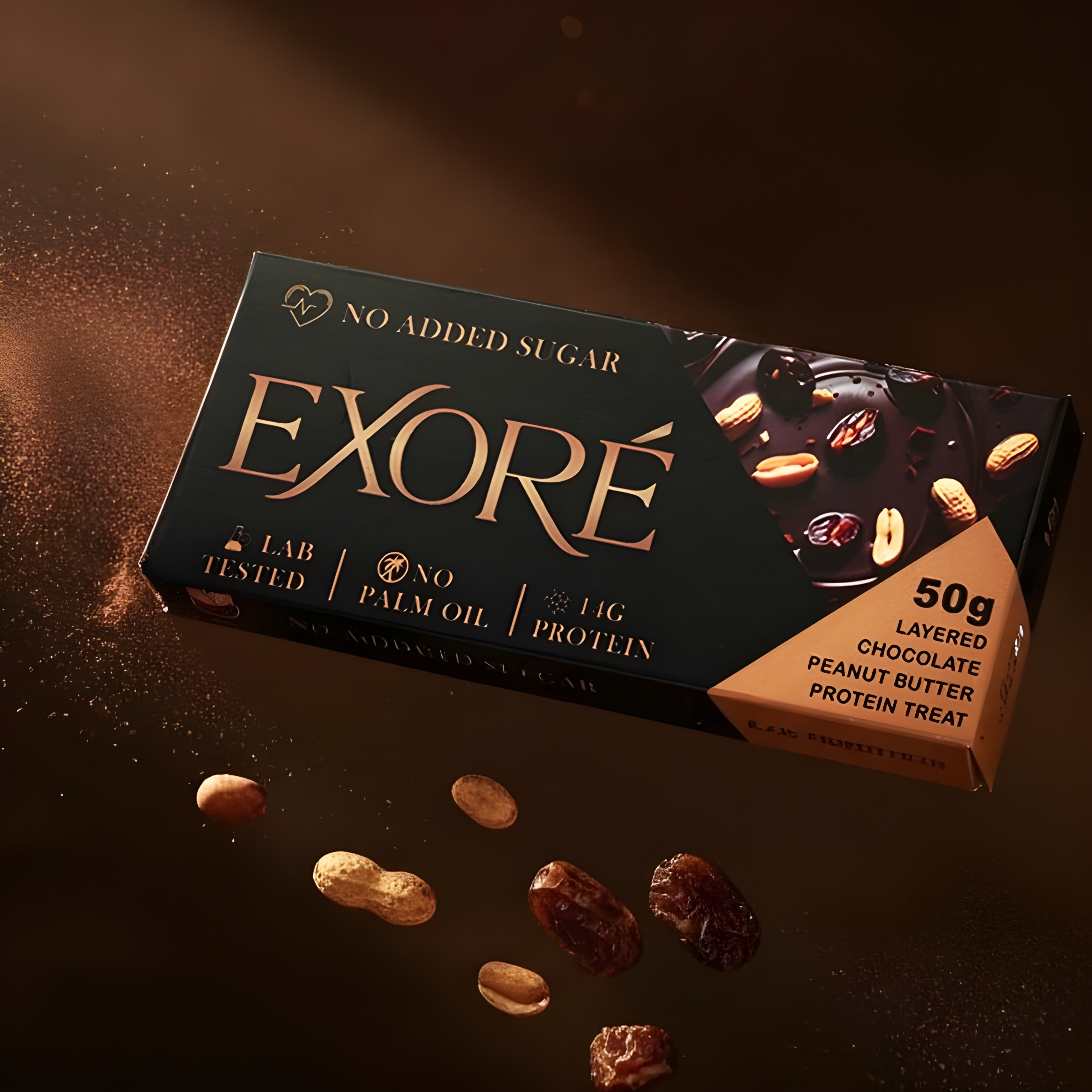 EXORÉ Layered Chocolate Protein Treat (Pack of 4)