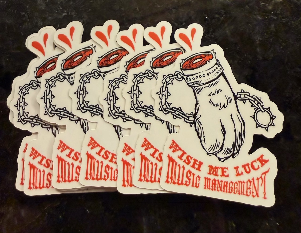 Wish Me Luck Stickers