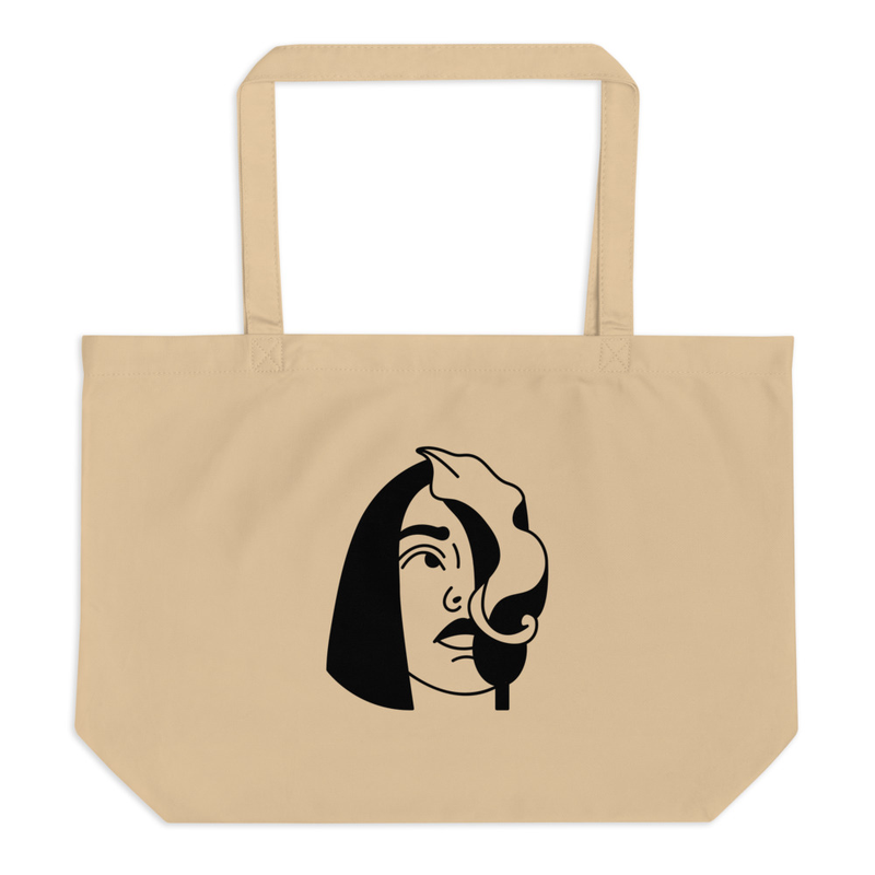 Large organic tote bag