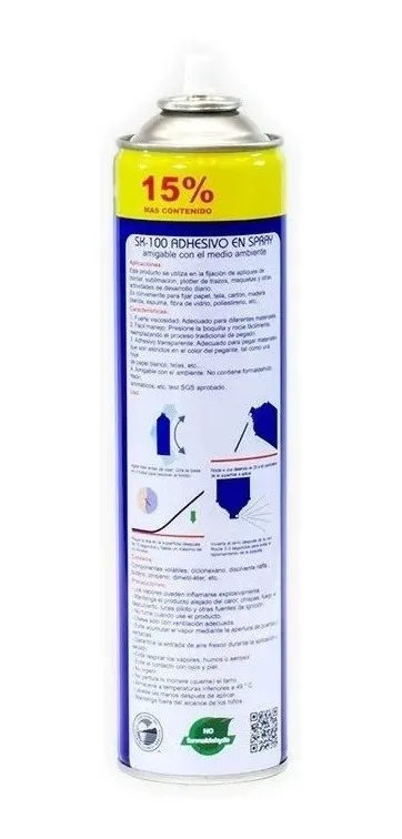 Miniatura 2 de Pegante, Spray Adhesivo Sk100 Bordados Sublimados Serigrafia
