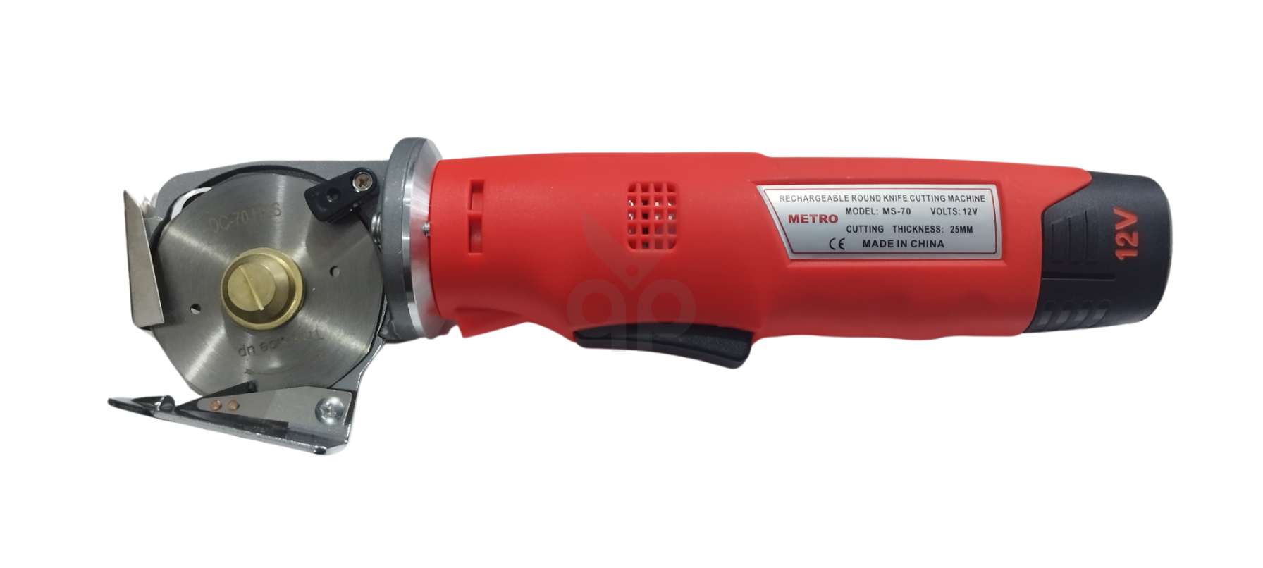 Miniatura 2 de Cortadora de tela circular Inalámbrica 2 1/2″ banano