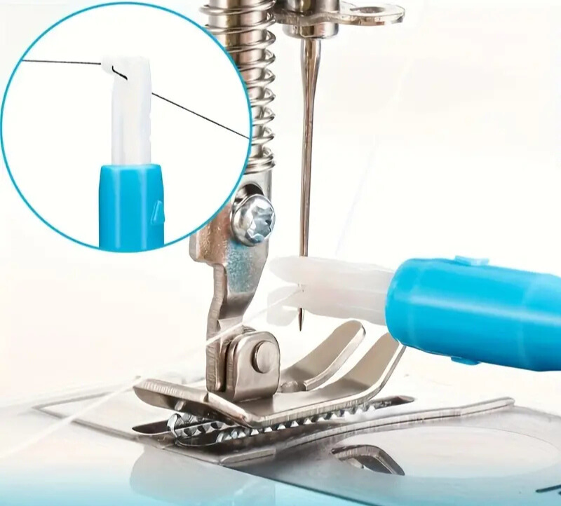 Enhebrador automático de Agujas para Máquina de Coser Azul Claro