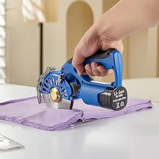 Miniatura 3 de Cortadora de Tela Circular Inalámbrica 4" con Servomotor y 2 Baterías