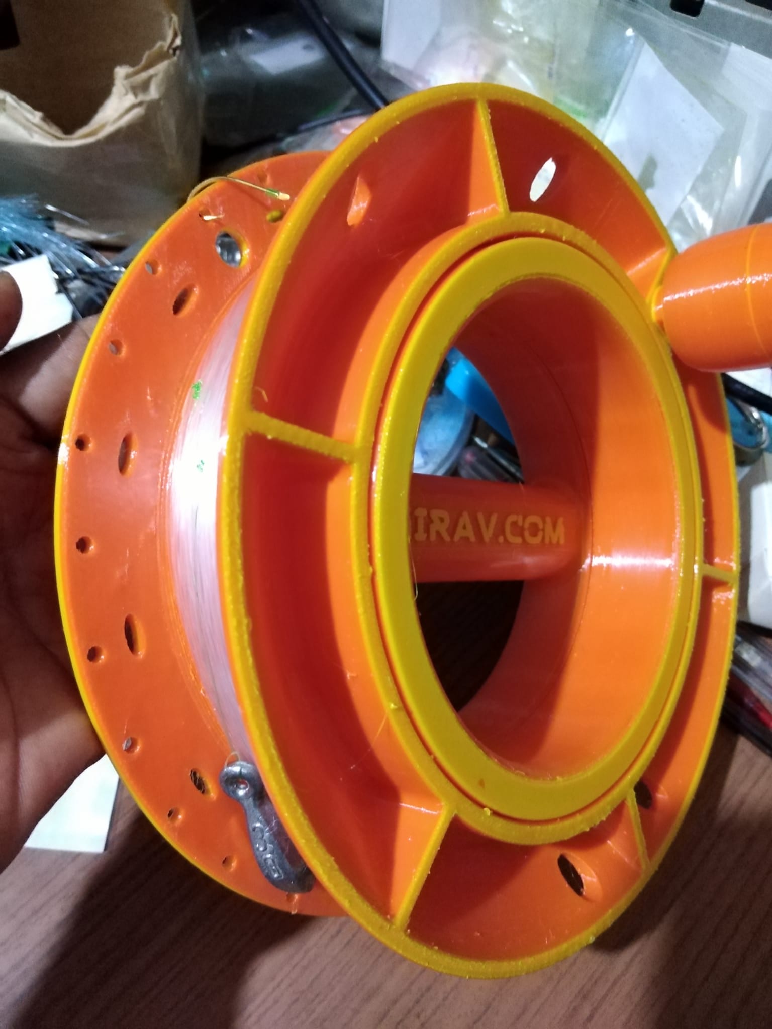 17cm Makaralı Kasnak Olta - Hazır Set
