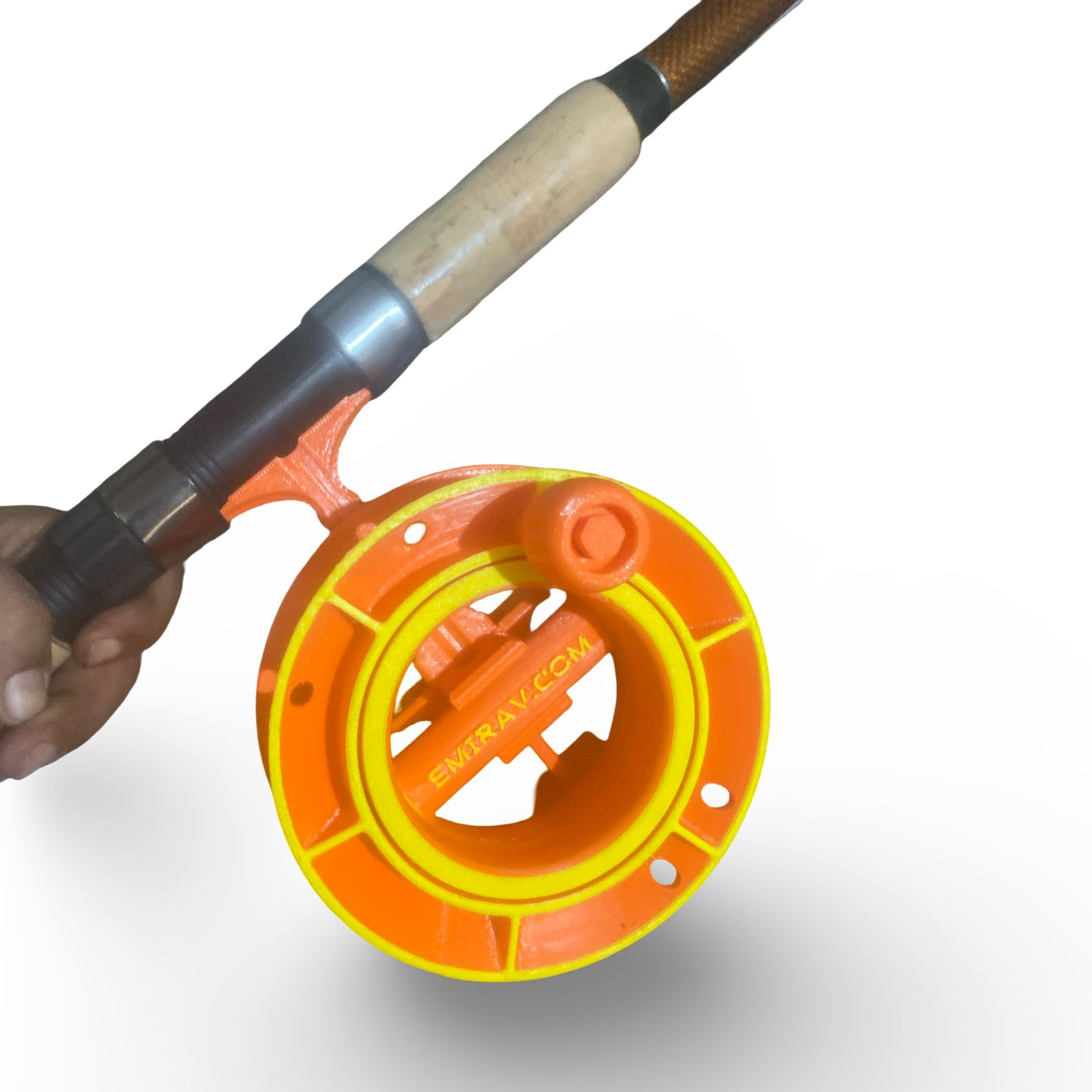 Set = Makaralı Kasnak (15cmX4cm) İçin Kamışa Takma Aparatı + Makaralı Kasnak 15X4cm