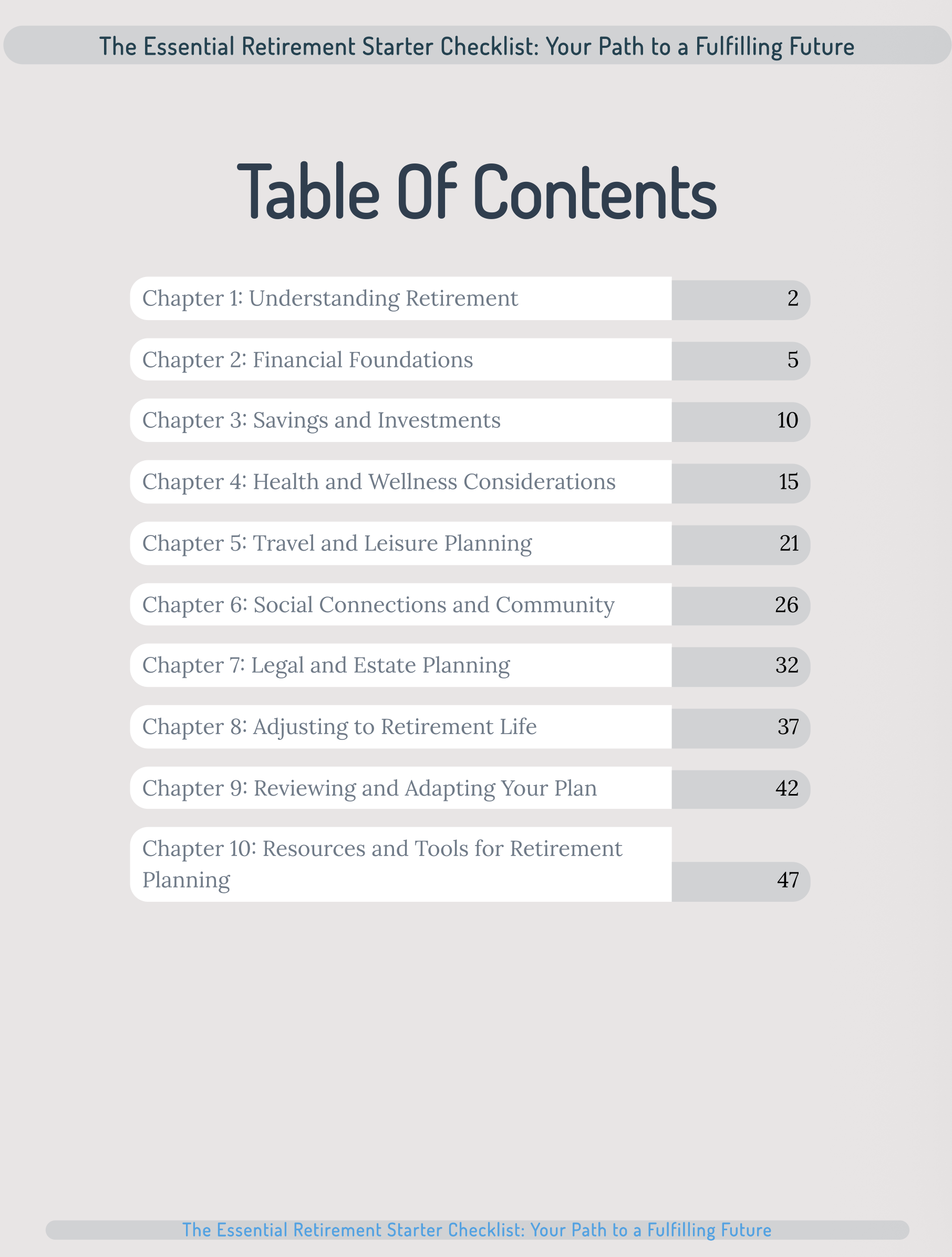 The essential retirement starter checklist