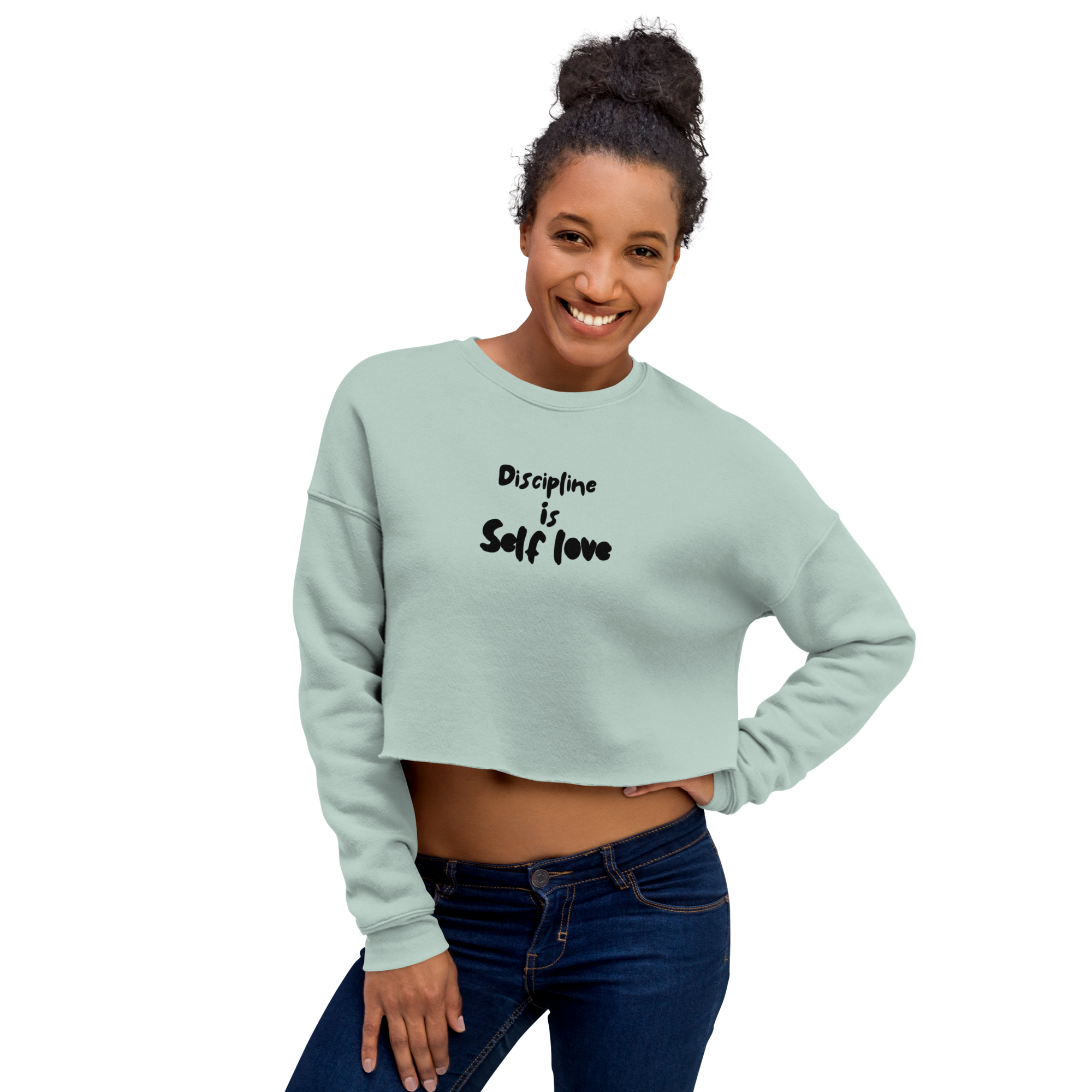 Discipline is self love Crop Sweatshirt