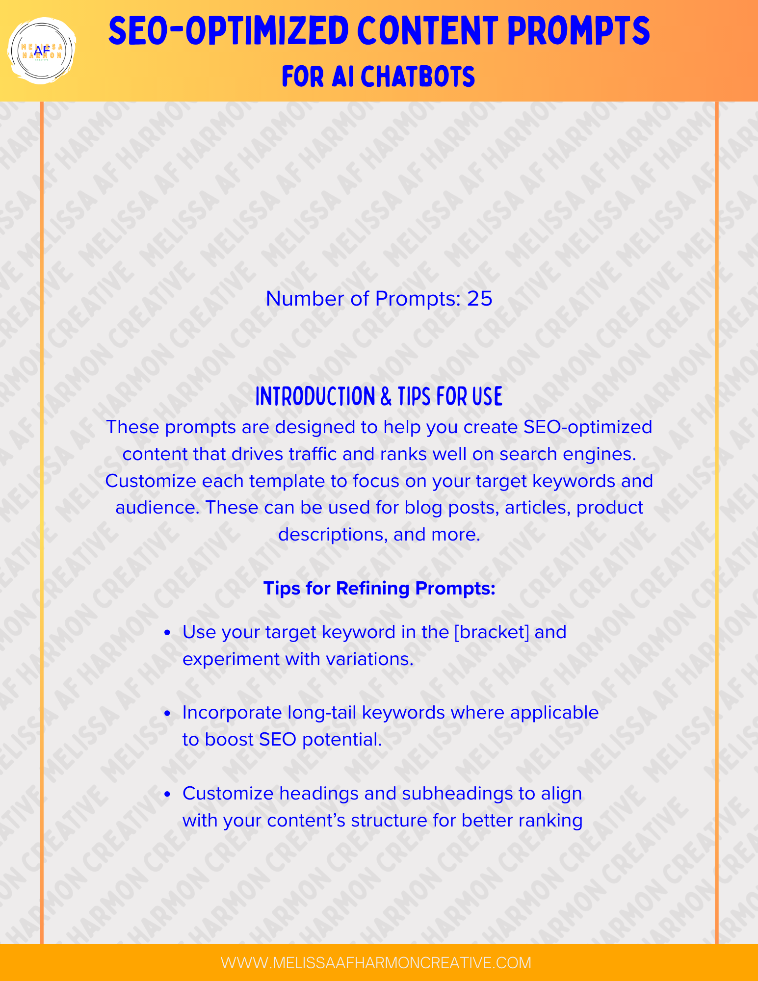 SEO-Optimized Content Prompts for AI Chatbots